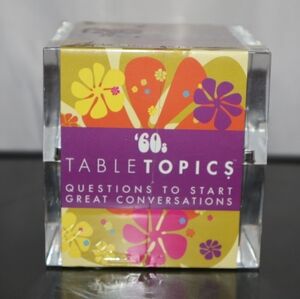 Vintage TableTopics '60s Edition Conversation Starter Card Game. NWT.